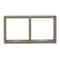 Gray Wood Contemporary Wall Shelf, 12" x 23" x 7"